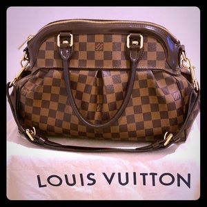 Louis Vuitton Trevi PM Brown Damier Canvas Satchel